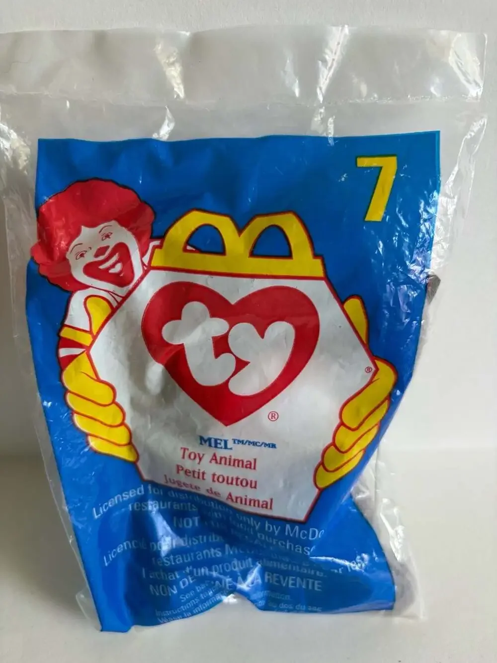 1998 McDonald's Happy Meal Ty Teenie Beanie Baby #7 Mel the Koala, Sealed